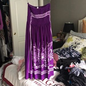 Strapless soft dress